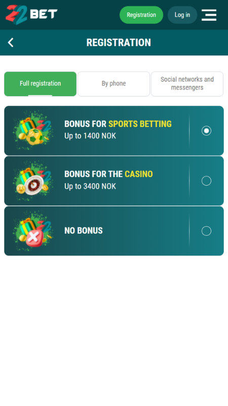 Registrierung in 60 Sekunden